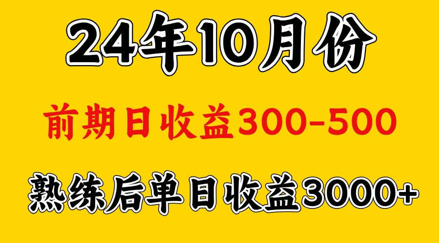 高手是怎么赚钱的.前期日收益500+熟练后日收益3000左右-染尘轻创社