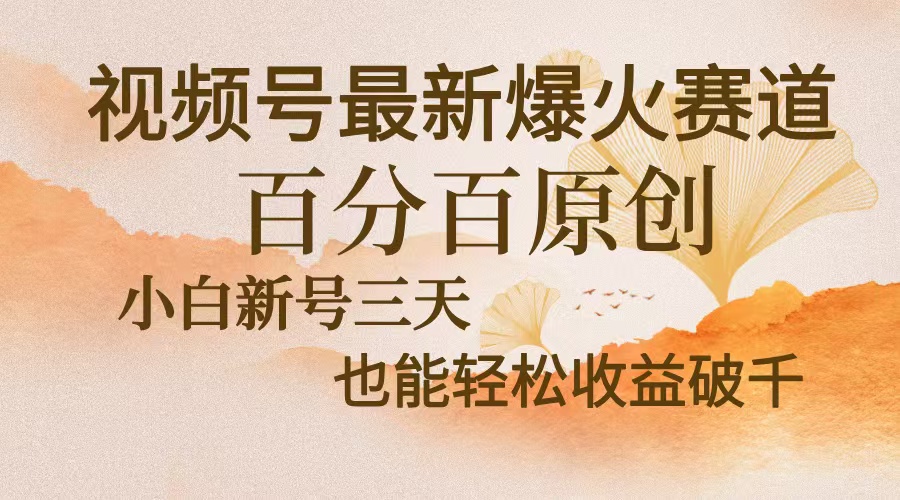 视频号最新爆火赛道，中老年粉深信不疑，百分百原创，新号三天收益轻松…-染尘轻创社