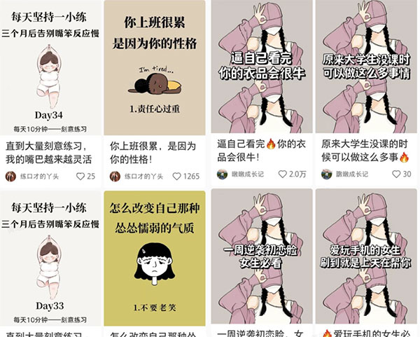 小红书气质美女套图，可矩阵长期操作-偏门行业网